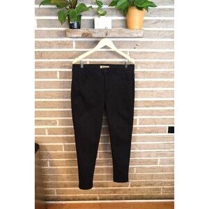 Democracy Ab Technology Ankle Skinny Jeans Women's Size 14 Black Stretch Denim